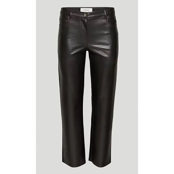 Wilfred Aritzia Melina Vegan Leather Pant in Black Size 8 - Picture 13 of 13